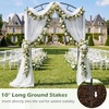 image:imageGiantex 87 Metal Garden Arbor Arch Trellis for Climbing Plants Vines  Decorative Outdoor Archway with PowderCoated Heavy Duty Frame Wedding Arbor for Ceremony Party Backyard Lawn Decoration44W x 90H
