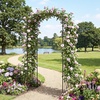 image:imageGiantex 87 Metal Garden Arbor Arch Trellis for Climbing Plants Vines  Decorative Outdoor Archway with PowderCoated Heavy Duty Frame Wedding Arbor for Ceremony Party Backyard Lawn Decoration44W x 90H