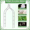 image:imageGiantex 87 Metal Garden Arbor Arch Trellis for Climbing Plants Vines  Decorative Outdoor Archway with PowderCoated Heavy Duty Frame Wedding Arbor for Ceremony Party Backyard Lawn Decoration49W x 113H