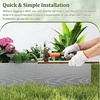image:imageGiantex Galvanized Metal Landscape Edging 6 Pcs Flexible Galvanized Metal Garden Edging Border with Wood Grain Look 20FT Bendable Interlocking Lawn Edging for Flower Beds Pathways amp Backyard6 Pack435Lx85H