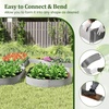 image:imageGiantex Galvanized Metal Landscape Edging 6 Pcs Flexible Galvanized Metal Garden Edging Border with Wood Grain Look 20FT Bendable Interlocking Lawn Edging for Flower Beds Pathways amp Backyard6 Pack435Lx85H