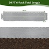 image:imageGiantex Galvanized Metal Landscape Edging 6 Pcs Flexible Galvanized Metal Garden Edging Border with Wood Grain Look 20FT Bendable Interlocking Lawn Edging for Flower Beds Pathways amp Backyard6 Pack435Lx85H