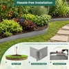 image:imageGiantex Galvanized Metal Landscape Edging 6 Pcs Flexible Galvanized Metal Garden Edging Border with Wood Grain Look 20FT Bendable Interlocking Lawn Edging for Flower Beds Pathways amp Backyard6 Pack435x8