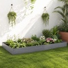 image:imageGiantex Galvanized Metal Landscape Edging 6 Pcs Flexible Galvanized Metal Garden Edging Border with Wood Grain Look 20FT Bendable Interlocking Lawn Edging for Flower Beds Pathways amp Backyard6 Pack435Lx85H