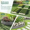 image:imageGiantex Galvanized Metal Landscape Edging 6 Pcs Flexible Galvanized Metal Garden Edging Border with Wood Grain Look 20FT Bendable Interlocking Lawn Edging for Flower Beds Pathways amp Backyard6 Pack435x8
