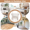 image:imageGiantex Hammock Chair Macrame Swing Chair with 350 Lbs Capacity Handwoven Tassels Boho Hanging Chair for Bedroom Living Room Patio Garden Balcony Indoor amp Outdoor BeigeBeige