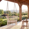 image:imageGiantex Hammock Chair Macrame Swing Chair with 350 Lbs Capacity Handwoven Tassels Boho Hanging Chair for Bedroom Living Room Patio Garden Balcony Indoor amp Outdoor BeigeBeige