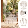 image:imageGiantex Hammock Chair Macrame Swing Chair with 350 Lbs Capacity Handwoven Tassels Boho Hanging Chair for Bedroom Living Room Patio Garden Balcony Indoor amp Outdoor BeigeBeige