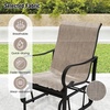 image:imageGiantex Outdoor Glider Set of 2 Patio Rocking Chairs with High Backrest Breathable Mesh Fabric Metal Frame 330 Lbs Capacity Swing Chair for Porch Balcony Garden and Backyard2