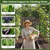 image:imageGiantex Outdoor Grape Vine Trellis for Climbing Plants 79 x 59 x 78 Large Garden Arch with Rustproof PECoated Metal Frame amp Netting Tall Archway Pergola for Cucumbers Vegetables Flowers71x83x91