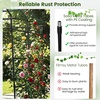 image:imageGiantex Outdoor Grape Vine Trellis for Climbing Plants 79 x 59 x 78 Large Garden Arch with Rustproof PECoated Metal Frame amp Netting Tall Archway Pergola for Cucumbers Vegetables Flowers71x83x91