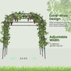 image:imageGiantex Outdoor Grape Vine Trellis for Climbing Plants 79 x 59 x 78 Large Garden Arch with Rustproof PECoated Metal Frame amp Netting Tall Archway Pergola for Cucumbers Vegetables Flowers71x83x91