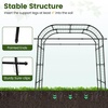 image:imageGiantex Outdoor Grape Vine Trellis for Climbing Plants 79 x 59 x 78 Large Garden Arch with Rustproof PECoated Metal Frame amp Netting Tall Archway Pergola for Cucumbers Vegetables Flowers71x83x91