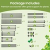 image:imageGiantex Outdoor Grape Vine Trellis for Climbing Plants 79 x 59 x 78 Large Garden Arch with Rustproof PECoated Metal Frame amp Netting Tall Archway Pergola for Cucumbers Vegetables Flowers79x59x78