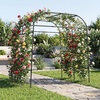image:imageGiantex Outdoor Grape Vine Trellis for Climbing Plants 79 x 59 x 78 Large Garden Arch with Rustproof PECoated Metal Frame amp Netting Tall Archway Pergola for Cucumbers Vegetables Flowers71x83x91