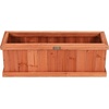 image:imageGiantex Raised Garden Bed Set of 2 31x14x12 Wooden Elevated Planter Box with 4 Drainage Holes amp Detachable Bottom Panels Flower Bed Rectangular Plant Container for Vegetables Herbs amp FruitsCedar Brown