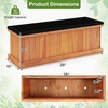 image:imageGiantex Raised Garden Bed Set of 2 31x14x12 Wooden Elevated Planter Box with 4 Drainage Holes amp Detachable Bottom Panels Flower Bed Rectangular Plant Container for Vegetables Herbs amp FruitsOrange