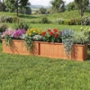 image:imageGiantex Raised Garden Bed Set of 2 31x14x12 Wooden Elevated Planter Box with 4 Drainage Holes amp Detachable Bottom Panels Flower Bed Rectangular Plant Container for Vegetables Herbs amp FruitsOrange