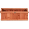 image:imageGiantex Raised Garden Bed Set of 2 31x14x12 Wooden Elevated Planter Box with 4 Drainage Holes amp Detachable Bottom Panels Flower Bed Rectangular Plant Container for Vegetables Herbs amp FruitsCedar Brown