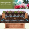 image:imageGiantex Raised Garden Bed Wooden Planter Box Outdoor 25x 16x 15 Rectangular Garden Bed for Vegetables Flower Herb Fruit1