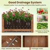 image:imageGiantex Raised Garden Bed Wooden Planter Box Outdoor 25x 16x 15 Rectangular Garden Bed for Vegetables Flower Herb Fruit2