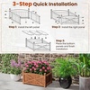 image:imageGiantex Raised Garden Bed Wooden Planter Box Outdoor 25x 16x 15 Rectangular Garden Bed for Vegetables Flower Herb Fruit2