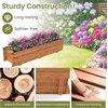 image:imageGiantex Raised Garden Bed Wooden Planter Box Outdoor 25x 16x 15 Rectangular Garden Bed for Vegetables Flower Herb Fruit2