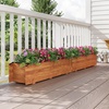 image:imageGiantex Raised Garden Bed Wooden Planter Box Outdoor 25x 16x 15 Rectangular Garden Bed for Vegetables Flower Herb Fruit2