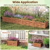 image:imageGiantex Raised Garden Bed Wooden Planter Box Outdoor 25x 16x 15 Rectangular Garden Bed for Vegetables Flower Herb Fruit2