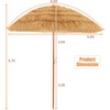 image:imageGiantex Thatched Tiki Umbrella Hawaiian Style Patio Grass Umbrella with 8 Ribs amp Tilt Adjustment Outdoor Portable Beach Sunshade for Yard Garden amp Poolside1