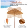 image:imageGiantex Thatched Tiki Umbrella Hawaiian Style Patio Grass Umbrella with 8 Ribs amp Tilt Adjustment Outdoor Portable Beach Sunshade for Yard Garden amp Poolside2