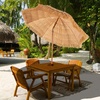 image:imageGiantex Thatched Tiki Umbrella Hawaiian Style Patio Grass Umbrella with 8 Ribs amp Tilt Adjustment Outdoor Portable Beach Sunshade for Yard Garden amp Poolside2