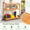 image:imageGiantex Wood Cold Frame Greenhouse Raised Flower Planter Protection with Transparent Openable Roof amp Slatted Shelf Indoor Outdoor Hot House for Garden Balcony 36x20x4236x20x42