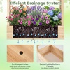 image:imageGiantex Wooden Raised Garden Bed with Trellis amp Hanging Roof Fir Wood Planter Box 45 Freestanding Elevated Garden Bed for Outdoor Climbing Plants Vegetables Flowers Patio amp Balcony NaturalNatural