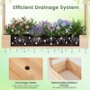 image:imageGiantex Wooden Raised Garden Bed with Trellis amp Hanging Roof Fir Wood Planter Box 45 Freestanding Elevated Garden Bed for Outdoor Climbing Plants Vegetables Flowers Patio amp Balcony NaturalNatural