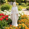 image:imageGiantex 295 Virgin Mary Garden Statue Outdoor Blessed Mother Statue  WeatherResistant MgO Catholic Religious Sculpture for Lawn Patio Prayer Garden Memorial Yard Decor Distressed IvoryVirgin Mary  Standing