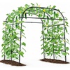 image:imageGiantex Outdoor Grape Vine Trellis for Climbing Plants 79 x 59 x 78 Large Garden Arch with Rustproof PECoated Metal Frame amp Netting Tall Archway Pergola for Cucumbers Vegetables Flowers71x83x91