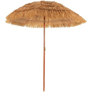 image:imageGiantex Thatched Tiki Umbrella Hawaiian Style Patio Grass Umbrella with 8 Ribs amp Tilt Adjustment Outdoor Portable Beach Sunshade for Yard Garden amp Poolside1