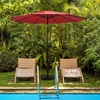 image:imageGiantex 21 lbs Patio Umbrella Base Stand Heavy Duty Outdoor Umbrella Holder with Cement Filled Base Fits 1519 Poles HDPE Rattan Pattern for Patio Deck Garden Porch Market Umbrellas490 Pounds