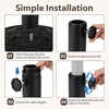 image:imageGiantex 21 lbs Patio Umbrella Base Stand Heavy Duty Outdoor Umbrella Holder with Cement Filled Base Fits 1519 Poles HDPE Rattan Pattern for Patio Deck Garden Porch Market Umbrellas270 Pounds