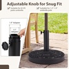 image:imageGiantex 21 lbs Patio Umbrella Base Stand Heavy Duty Outdoor Umbrella Holder with Cement Filled Base Fits 1519 Poles HDPE Rattan Pattern for Patio Deck Garden Porch Market Umbrellas270 Pounds