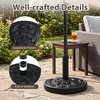 image:imageGiantex 21 lbs Patio Umbrella Base Stand Heavy Duty Outdoor Umbrella Holder with Cement Filled Base Fits 1519 Poles HDPE Rattan Pattern for Patio Deck Garden Porch Market Umbrellas270 Pounds