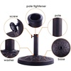 image:imageGiantex 21 lbs Patio Umbrella Base Stand Heavy Duty Outdoor Umbrella Holder with Cement Filled Base Fits 1519 Poles HDPE Rattan Pattern for Patio Deck Garden Porch Market Umbrellas300 Pounds