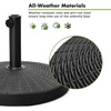image:imageGiantex 21 lbs Patio Umbrella Base Stand Heavy Duty Outdoor Umbrella Holder with Cement Filled Base Fits 1519 Poles HDPE Rattan Pattern for Patio Deck Garden Porch Market Umbrellas490 Pounds