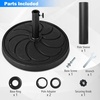 image:imageGiantex 21 lbs Patio Umbrella Base Stand Heavy Duty Outdoor Umbrella Holder with Cement Filled Base Fits 1519 Poles HDPE Rattan Pattern for Patio Deck Garden Porch Market Umbrellas400 Pounds