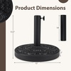 image:imageGiantex 21 lbs Patio Umbrella Base Stand Heavy Duty Outdoor Umbrella Holder with Cement Filled Base Fits 1519 Poles HDPE Rattan Pattern for Patio Deck Garden Porch Market Umbrellas270 Pounds