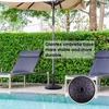 image:imageGiantex 21 lbs Patio Umbrella Base Stand Heavy Duty Outdoor Umbrella Holder with Cement Filled Base Fits 1519 Poles HDPE Rattan Pattern for Patio Deck Garden Porch Market Umbrellas300 Pounds