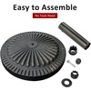 image:imageGiantex 21 lbs Patio Umbrella Base Stand Heavy Duty Outdoor Umbrella Holder with Cement Filled Base Fits 1519 Poles HDPE Rattan Pattern for Patio Deck Garden Porch Market Umbrellas315 Pounds