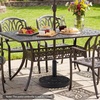 image:imageGiantex 21 lbs Patio Umbrella Base Stand Heavy Duty Outdoor Umbrella Holder with Cement Filled Base Fits 1519 Poles HDPE Rattan Pattern for Patio Deck Garden Porch Market Umbrellas270 Pounds
