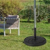 image:imageGiantex 21 lbs Patio Umbrella Base Stand Heavy Duty Outdoor Umbrella Holder with Cement Filled Base Fits 1519 Poles HDPE Rattan Pattern for Patio Deck Garden Porch Market Umbrellas400 Pounds